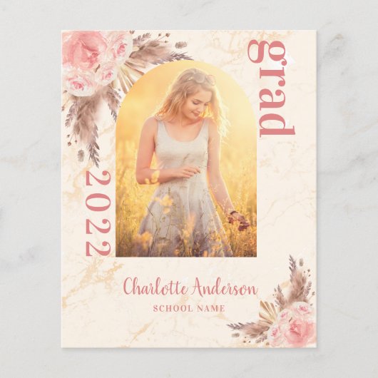 Haushaltsblütenpampas Abschluss danke (Vorderseite)