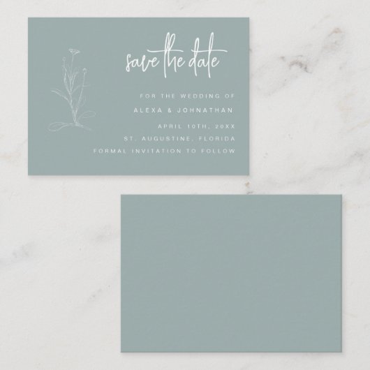 HAUSHALTSBLUTUNGEN Speichern Sie das Datum der Ein Mitteilungskarte (Vorne/Hinten)