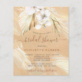 Haushaltsboho Pampas Gras Brautdusche (Vorderseite)