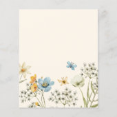 Haushaltsboho Wildblume Brautdusche (Rückseite)