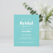 HAUSHALTSBOLD AQUA UND WEISS-BRAUTPARTY (Stehend Vorderseite)