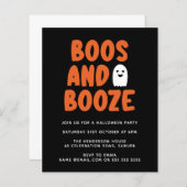 Haushaltsboos & Booze Niedlich Ghost Halloween Ein (Vorne/Hinten)
