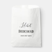 HAUSHALTSBREITE Brautparty gibt Schwarz-weißen Ges Geschenktütchen (Vorderseite)