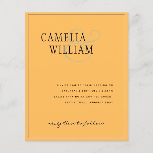 HAUSHALTSBREITERINVITATIONEN einfarbig viele Farbe Flyer (Vorne)