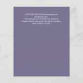 HAUSHALTSBREITERINVITATIONEN Rustikale Sonnenblume (Rückseite)