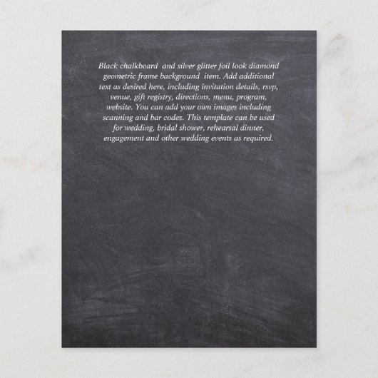 HAUSHALTSBREITERINVITATIONEN - Silber der weißen R (Rückseite)