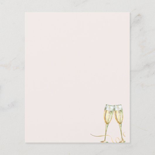 Haushaltsbrunch und Brautdusche Flyer (Hinten)