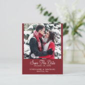 HAUSHALTSBugund benutzerdefiniertes Foto Hochzeits (Stehend Vorderseite)