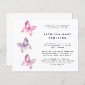 HAUSHALTSButterfly-Feier zur Einladung zum Leben (Vorne/Hinten)