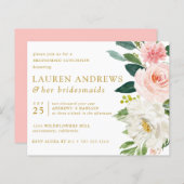 HAUSHALTSCHIC Blush Floral Gold Bridesmaid Luncheo (Vorne/Hinten)