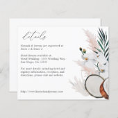 Haushaltscoconut Korallenweiße Blumendetails (Vorne/Hinten)