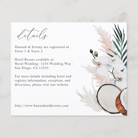 Haushaltscoconut Korallenweiße Blumendetails (Vorderseite)