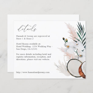 Haushaltscoconut Korallenweiße Blumendetails