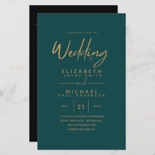 HAUSHALTSColor Trends GOLD Wedding laden Moderne e (Vorne/Hinten)