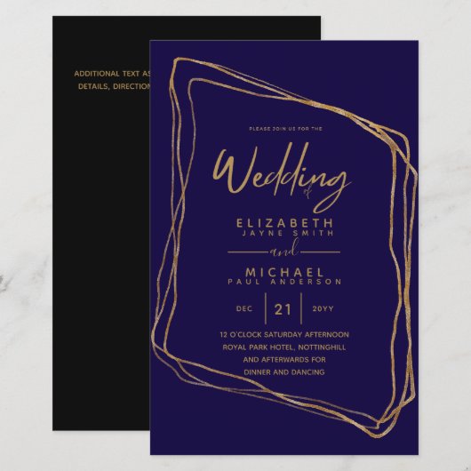 HAUSHALTSColor Trends GOLD Wedding laden Moderne e (Vorne/Hinten)