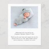 Haushaltsdanken Foto für die Ankündigung (Rückseite)