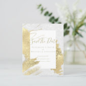 HAUSHALTSDATEN GERETTET Gold Foil Glitzer Abstrakt (Stehend Vorderseite)