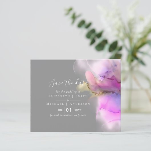 HAUSHALTSDATEN Rett Hochzeit Technicolor Wasserfar (Stehend Vorderseite)