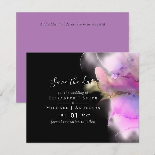 HAUSHALTSDATEN Rett Hochzeit Technicolor Wasserfar (Vorne/Hinten)