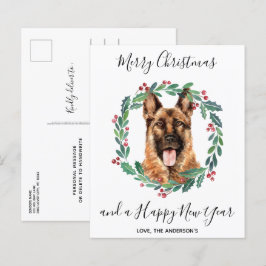 Haushaltsdeutscher Schäferhund Dog Frohe Weihnacht