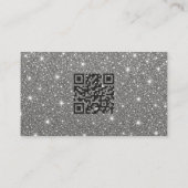 Haushaltsdiamant Funkelnd QR-Code Visitenkarte (Rückseite)