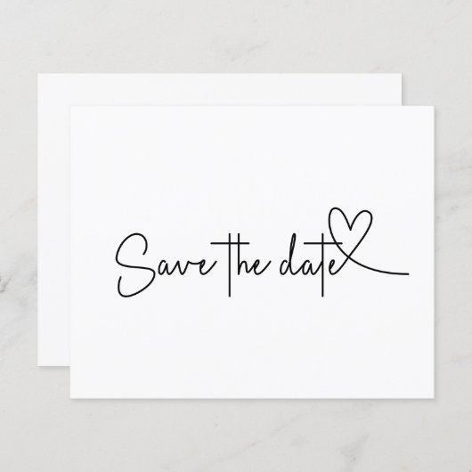 Haushaltseinfach Minimal Schlicht Weiß Save the Da (Vorne/Hinten)