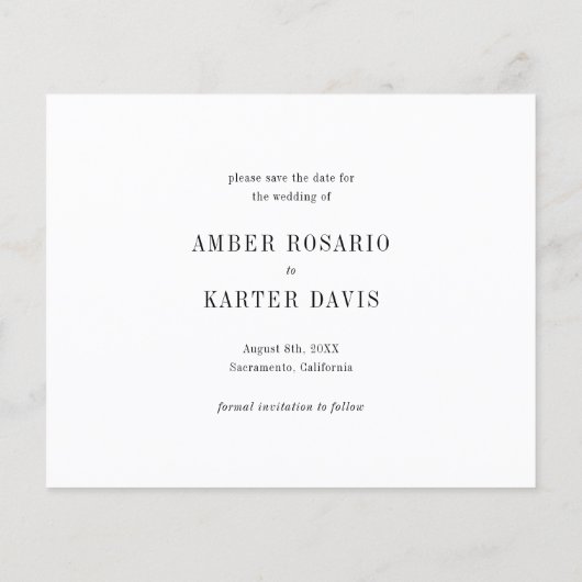 Haushaltseinfach Minimal Schlicht Weiß Save the Da (Rückseite)