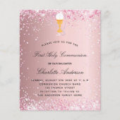 Haushaltseinladung der ersten Kommune in Rosa Flyer (Vorne)