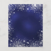 Haushaltseinladung für die blaue Silber-Kaiserzeit Flyer (Hinten)