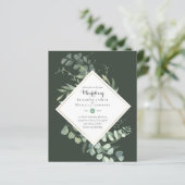 HAUSHALTSEINLADUNGEN Grüne Eukalyptus (Stehend Vorderseite)