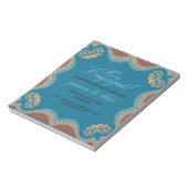 Haushaltseinladungen | Moderne Spitzen-Verlobung Notizblock (Rotiert)