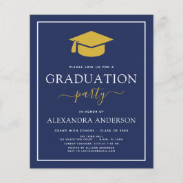 Haushaltsentwurf 2022 Abschluss Navy Blue Gold Ein