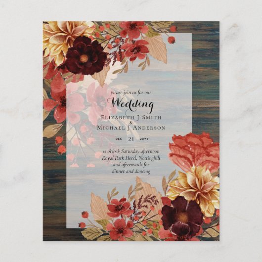 HAUSHALTSFALL Blumenhochzeit - Dusky (Vorderseite)