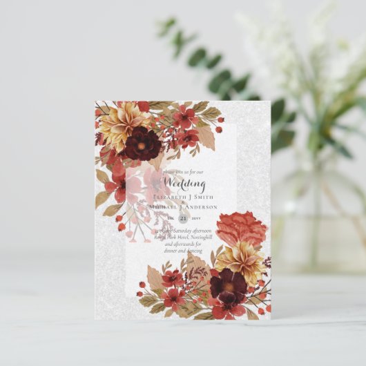 HAUSHALTSFALL Blumenhochzeit - Dusky (Stehend Vorderseite)