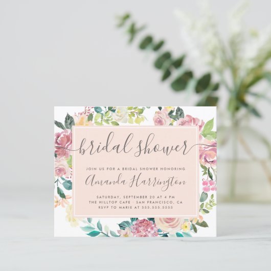 Haushaltsfarben-Frühlingsflora-Brautparty (Stehend Vorderseite)