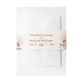 Haushaltsfarbige Wildblume Blumenfarbe Einladungsbanderole (Vorderseite Beispiel)