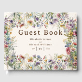 Haushaltsfarbige Wildblume Blumenfarbe Gästebuch (Vorderseite)