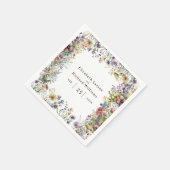 Haushaltsfarbige Wildblume Blumenfarbe Serviette (Ecke)