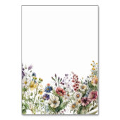 Haushaltsfarbige Wildblume Blumenfarbe Tischnummer (Rückseite)