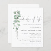 Haushaltsfeier der Eukalyptuseinladung (Vorne/Hinten)