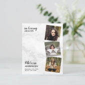 Haushaltsfeier des Lebens 3 Foto Beerdigung Marmor (Stehend Vorderseite)