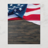 Haushaltsfeier des Lebens - Patriotische US-Flagge (Rückseite)