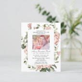 Haushaltsfeier des Lebens Rosa Foto (Stehend Vorderseite)