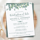 Haushaltsfeier Eukalyptus Greenery Inv.