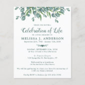 Haushaltsfeier Eukalyptus Greenery Inv. (Vorderseite)