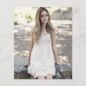 Haushaltsfeier Lila Foto Beerdigung (Rückseite)