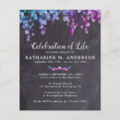 Haushaltsfeier Rustikale Lila Vegetation (Vorderseite)