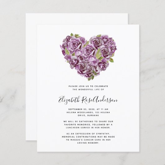 HAUSHALTSfeier zur Einladung zum Leben | Hydrangea (Vorne/Hinten)