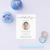 Haushaltsfeier zur Einladung zur Gedenkveranstaltu Flyer (Einzeln)