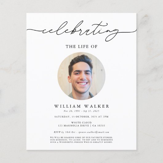 Haushaltsfeier zur Einladung zur Gedenkveranstaltu Flyer (Vorne)